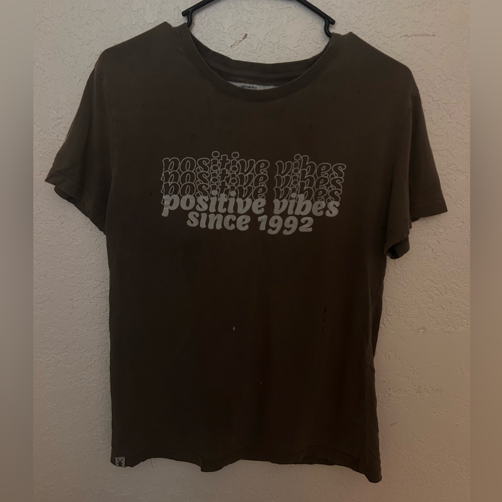 Dutch bros green positive vibes t shirt
